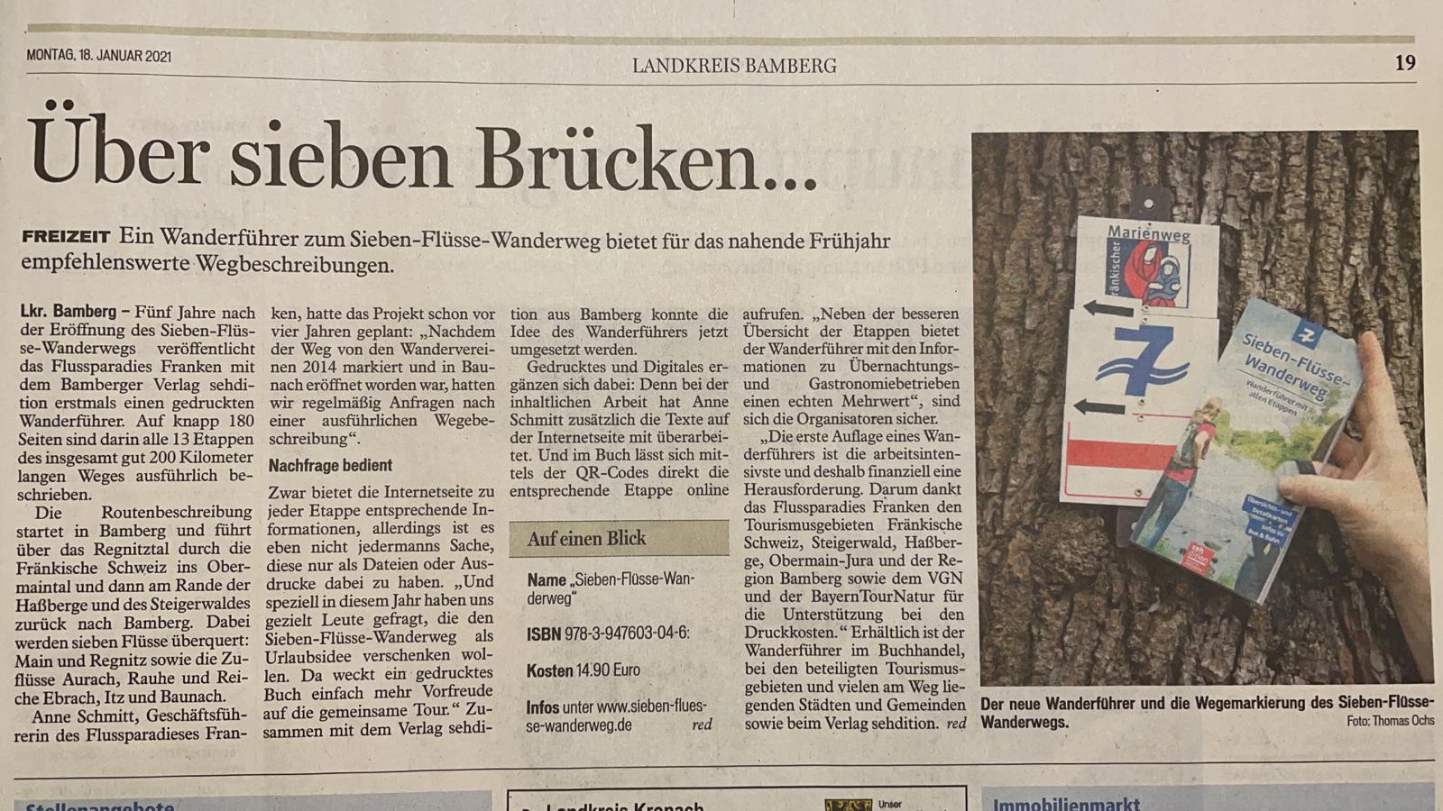 Besprechung des Flusswanderführers im FT